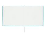 Finocam Event Libro degli ospiti - 80 fogli - 250x250 mm - Carta avorio da 120 g/m² - Copertina sintetica in similpelle - Colore blu - immagine 4