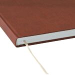 Finocam Event Libro degli ospiti - 80 fogli - 250x250 mm - Carta avorio da 120 g/m² - Copertina sintetica in similpelle - Colore marrone - immagine 5