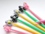 Bismark Animals Gorilla Penna a sfera Tacto Soft con divertenti gorilla - Punta fine - Inchiostro gel nero - 3 modelli diversi - immagine 2