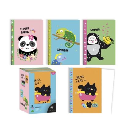 Bismark Animals Taccuino A5 con punti metallici