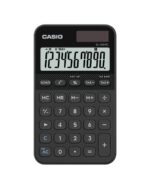 Casio SL-310YC Calcolatrice tascabile con display LCD a 10 cifre - Calcolo delle imposte - Alimentazione solare e a batterie - Compatta e leggera - Colore nero
