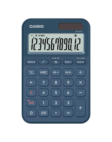 Casio SL-20YC Calcolatrice da tavolo con display LCD a 12 cifre - Calcolo di imposte