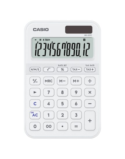 Casio SL-20YC Calcolatrice da tavolo con display LCD a 12 cifre - Calcolo di imposte