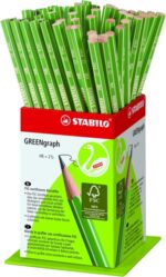 Stabilo GREENgraph Espositore con 60 matite di grafite - Mina HB 2