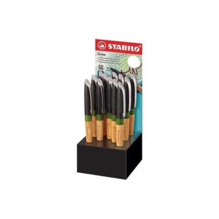Stabilo Grow Espositore con 12 penne a sfera - Tratto 0