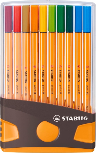 4 mm - Inchiostro a base d'acqua - Adatto per righelli e modelli - Colori assortiti