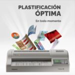 Fellowes Proteus Plastificatrice A3 - Utilizzo a caldo e a freddo - 6 rulli - Temperatura e velocità regolabili - Buste fino a 250 micron - Spessore fino a 2 mm - 31,5 x 55,4 x 12,5 cm - Colore grigio - immagine 5