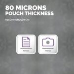 Fellowes Admire Confezione da 25 buste per plastificazione - Formato A3 - Effetto opaco antiriflesso - 80 micron - Trasparente - immagine 3