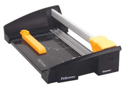 Fellowes Gamma Taglierina per carta - Formato A3 - Pinza - Braccio estensibile - Guide di taglio - Lama autoaffilante - Capacità di taglio fino a 20 fogli - 67x22
