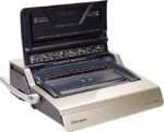 Fellowes Galaxy E Wire Rilegatrice Elettrica - Perforazione fino a 20 fogli - Rilegatura fino a 130 fogli - Vassoio frontale - Include kit di avvio - 45x53x16