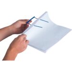 Fellowes Confezione da 100 graffette - Plastica PP - 110 mm - Supporta fino a 600 fogli da 80 g - Colore blu - immagine 2