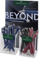 Faber-Castell Beyond Ball Espositore con 24 penne a sfera retrattili - Punta da 1 mm - Tratto da 0