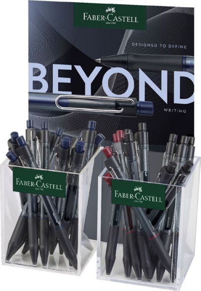 Faber-Castell Beyond Gel Espositore con 24 penne a sfera retrattili - Punta 0
