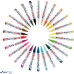 Edding 5100 Acrylic Espositore con 132 pennarelli acrilici permanenti - Punta tonda 2-3 mm - Tratto medio - Resistente alla luce - Asciugatura rapida - Colori assortiti, gamma completa - immagine 5