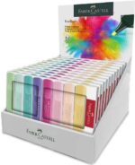 Faber-Castell Textliner 46 Pastel Espositore con 11 confezioni da 8 pennarelli fluorescenti - Punta smussata - Tratto tra 1 mm e 5 mm - Inchiostro a base d'acqua - Colori assortiti