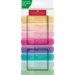 Faber-Castell Textliner 46 Pastel Espositore con 11 confezioni da 8 pennarelli fluorescenti - Punta smussata - Tratto tra 1 mm e 5 mm - Inchiostro a base d'acqua - Colori assortiti - immagine 2