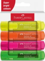 Faber-Castell Textliner 46 Espositore con 11 confezioni da 4 pennarelli neon e 11 confezioni da 4 pennarelli pastello - Punta smussata - Tratto tra 1 mm e 5 mm - Inchiostro a base d'acqua - Colori assortiti - immagine 2