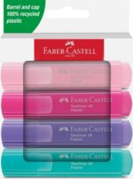 Faber-Castell Textliner 46 Espositore con 11 confezioni da 4 pennarelli neon e 11 confezioni da 4 pennarelli pastello - Punta smussata - Tratto tra 1 mm e 5 mm - Inchiostro a base d'acqua - Colori assortiti - immagine 3