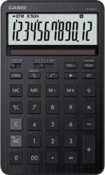 Casio JW-200DQ Calcolatrice da tavolo compatta con display LCD a 12 cifre - Calcolo di imposte