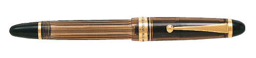 Pilot Custom 823 M Penna stilografica - Pennino in oro 14 carati - Corpo trasparente color ambra - In confezione regalo singola con un calamaio Pilot