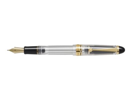 Pilot Custom 823 F Penna Stilografica - Pennino in oro 14K - Corpo trasparente - In confezione regalo singola con un calamaio Pilot