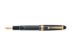 Pilot Custom 823 F Penna stilografica - Pennino in oro 14 carati - Corpo nero trasparente - In confezione regalo singola con un calamaio Pilot