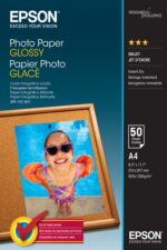Epson Photo Glossy Confezione da 50 fogli di carta fotografica - A4 - Grammatura 200 g/m² - Finitura lucida - Compatibile con stampanti a getto d'inchiostro - Colore bianco