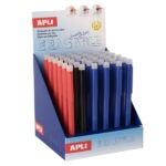 Apli Erasable Gel Espositore con 36 penne a inchiostro gel cancellabili - Punta da 0