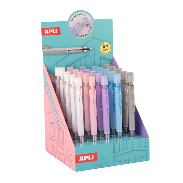 Apli Shake Espositore con 25 matite a mina 0