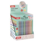 Apli Color Clik Espositore con 12 confezioni da 24 mine ciascuna - Per portamine Color Click - Colori assortiti