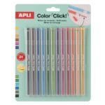 Apli Color Clik Espositore con 12 confezioni da 24 mine ciascuna - Per portamine Color Click - Colori assortiti - immagine 3