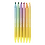 Espositore Apli Duo Highlighter con 10 confezioni da 6 evidenziatori a doppia punta - Ideale per agende, quaderni e calendari - Colori assortiti - immagine 3