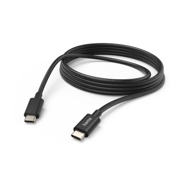 Cavo USB-C Hama - Lunghezza 1 m - Da USB-C a USB-C - 480 Mbit/s - 60 W - Colore: nero