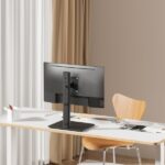 Aisens Supporto da tavolo Eco con base girevole e inclinabile per monitor/TV da 17-34" - Peso massimo 12 kg - Colore: nero - immagine 4