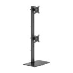 Aisens Supporto da tavolo Eco con base girevole e inclinabile per 2 monitor/TV da 17-34" - Peso massimo 12 kg - Colore: nero