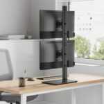 Aisens Supporto da tavolo Eco con base girevole e inclinabile per 2 monitor/TV da 17-34" - Peso massimo 12 kg - Colore: nero - immagine 4