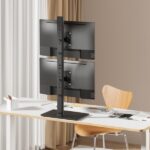 Aisens Supporto da tavolo Eco con base girevole e inclinabile per 2 monitor/TV da 17-34" - Peso massimo 12 kg - Colore: nero - immagine 5