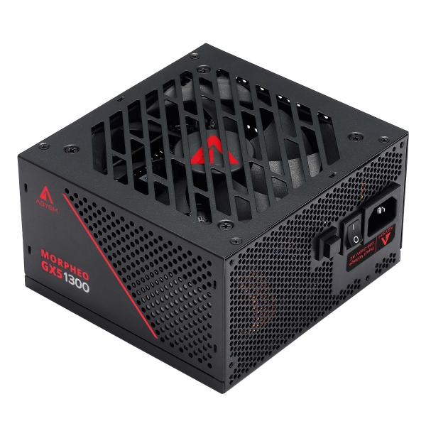 Alimentatore Abysm Gaming Morpheo GX5 da 1300 W - Cybenetics Platimu - ATX completamente modulare da 850 W - Ventola da 120 mm - Nero