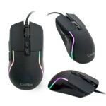Coolbox Pack Gaming XWING 2 4 in 1 (portoghese) - Tastiera RGB - Mouse da 7200 DPI - Cuffie RGB USB - Tappetino antiscivolo - Colore: nero - immagine 4