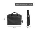Milan Shadow - Borsa per laptop fino a 17" - Scomparto principale imbottito - 3 tasche esterne - Manici e tracolla - Chiusura con cerniera - Colore: nero - immagine 5