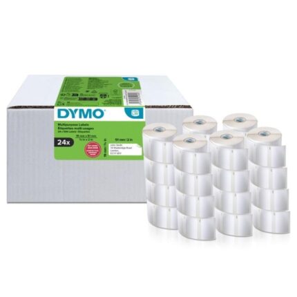 Dymo LabelWriter 11355 Multipack Etichette originali multiuso autoadesive - 19x51 mm - 24 rotoli da 500 pezzi - S0722550