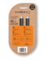 TechOneTech Cavo USB-C maschio - USB-C maschio da 1 m - Rivestito in nylon intrecciato nero - immagine 2