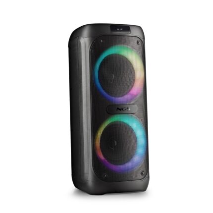 NGS Wild Banger 2 Altoparlante portatile 160 W TWS Bluetooth 5.3 - Autonomia fino a 4 ore - USB e ingresso Aux - Illuminazione a LED - Colore: nero
