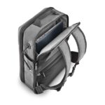 NGS Monray Sacks Horizon Zaino espandibile per laptop fino a 14,1" - Morbida imbottitura interna - Resistente all'acqua - Tasca antifurto - 10 L espandibile fino a 20 L - Colore grigio - immagine 4