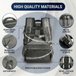 NGS Monray Sacks Horizon Zaino espandibile per laptop fino a 14,1" - Morbida imbottitura interna - Resistente all'acqua - Tasca antifurto - 10 L espandibile fino a 20 L - Colore grigio - immagine 5