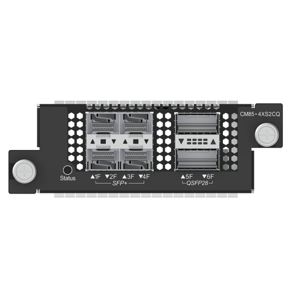 Ruijie CM85-4XS2CQ Scheda di espansione per switch - 4x SFP+ fino a 10 Gbps - 2x QSFP28 fino a 100 Gbps - Colore: nero