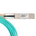 Ruijie 100G-AOC-10M Cavo in fibra ottica AOC - QSFP28 - 10 metri - 100 Gbps per canale - Colore turchese - immagine 3