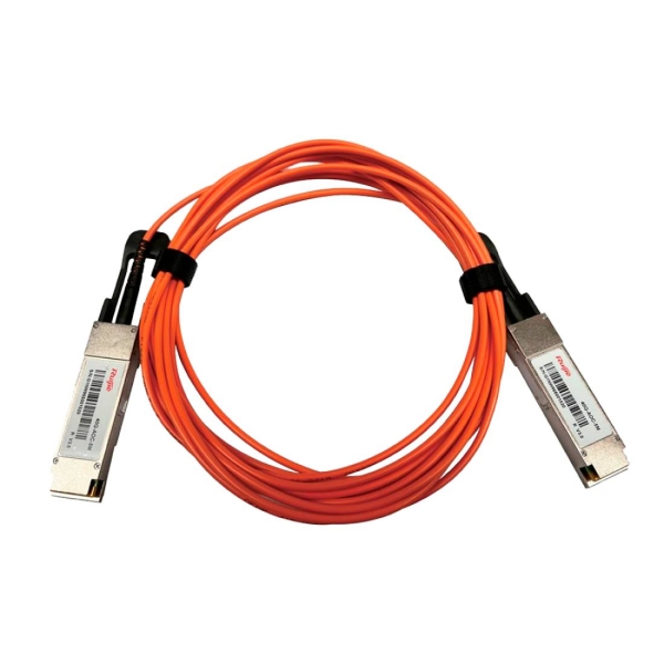 Cavo in fibra ottica Ruijie 40G-AOC-5M - 5 metri - 2 moduli transceiver QSFP+ - Velocità fino a 40 Gbps - Colore arancione