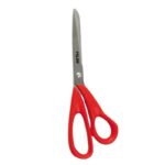 Milan Tijeras Oficina con Cuchilla de Acero Inoxidable - Mango de Plastico Rojo - Longitud 20cm - Color Rojo - immagine 2