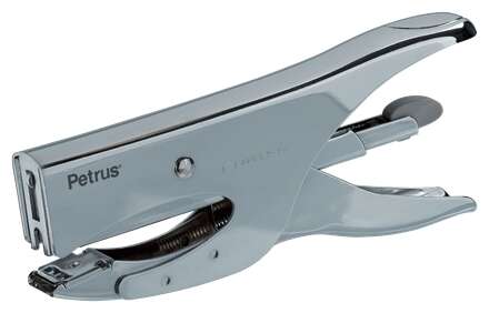 Petrus 222 Grapadora de Tenaza - Hasta 40 Hojas - Grapado Cerrado y Abierto - Diseño Ergonomico - Color Cromado Petrus 222 Grapadora de Tenaza - Hasta 40 Hojas - Grapado Cerrado y Abierto - Diseño Ergonomico - Color Cromado